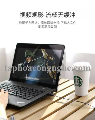 Ugreen 50187 5M màu Đen Cáp mạng LAN cat6 UTP dây dẹp NW101 30050187